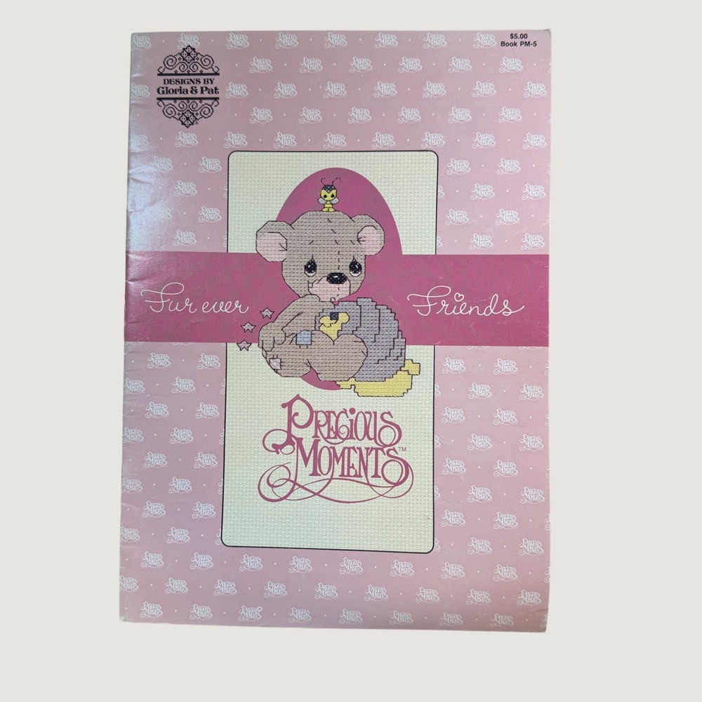 Precious Moments Fur-ever Friends Cross Stitch Pattern Book PM-5 Gloria & Pat